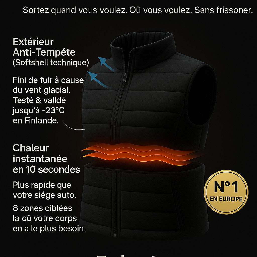 Polaréa Artic™ Veste chauffante || Chaleur et Confort au quotidien