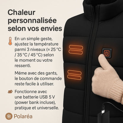 Polaréa Artic™ Veste chauffante || Chaleur et Confort au quotidien