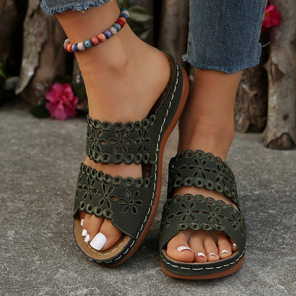 Sandale Aero Flora à talon Confort