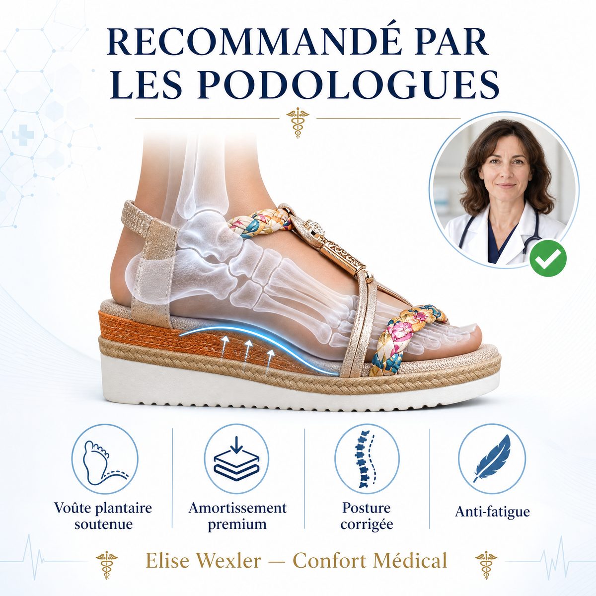 Recommandation podologue Sandale Belrose
