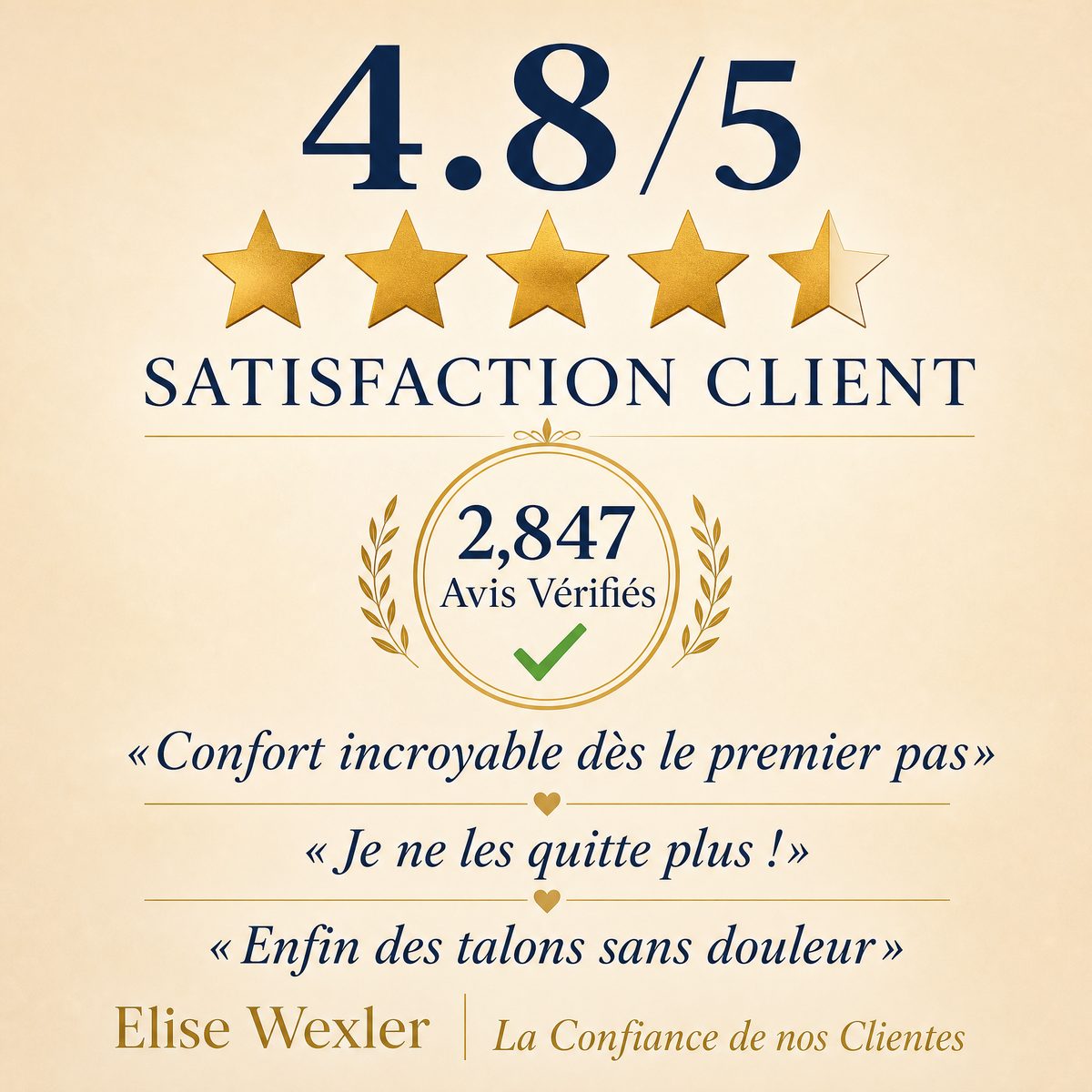 Note satisfaction 4.8 sur 5 Belrose