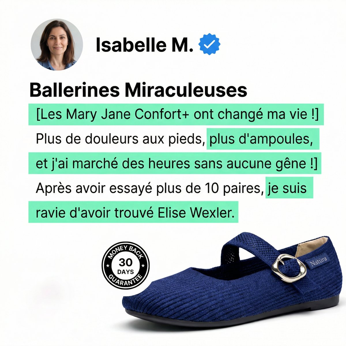 Avis Clients Mary Jane Confort+