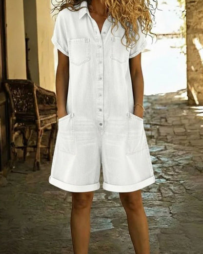 Combishort Capri en Denim