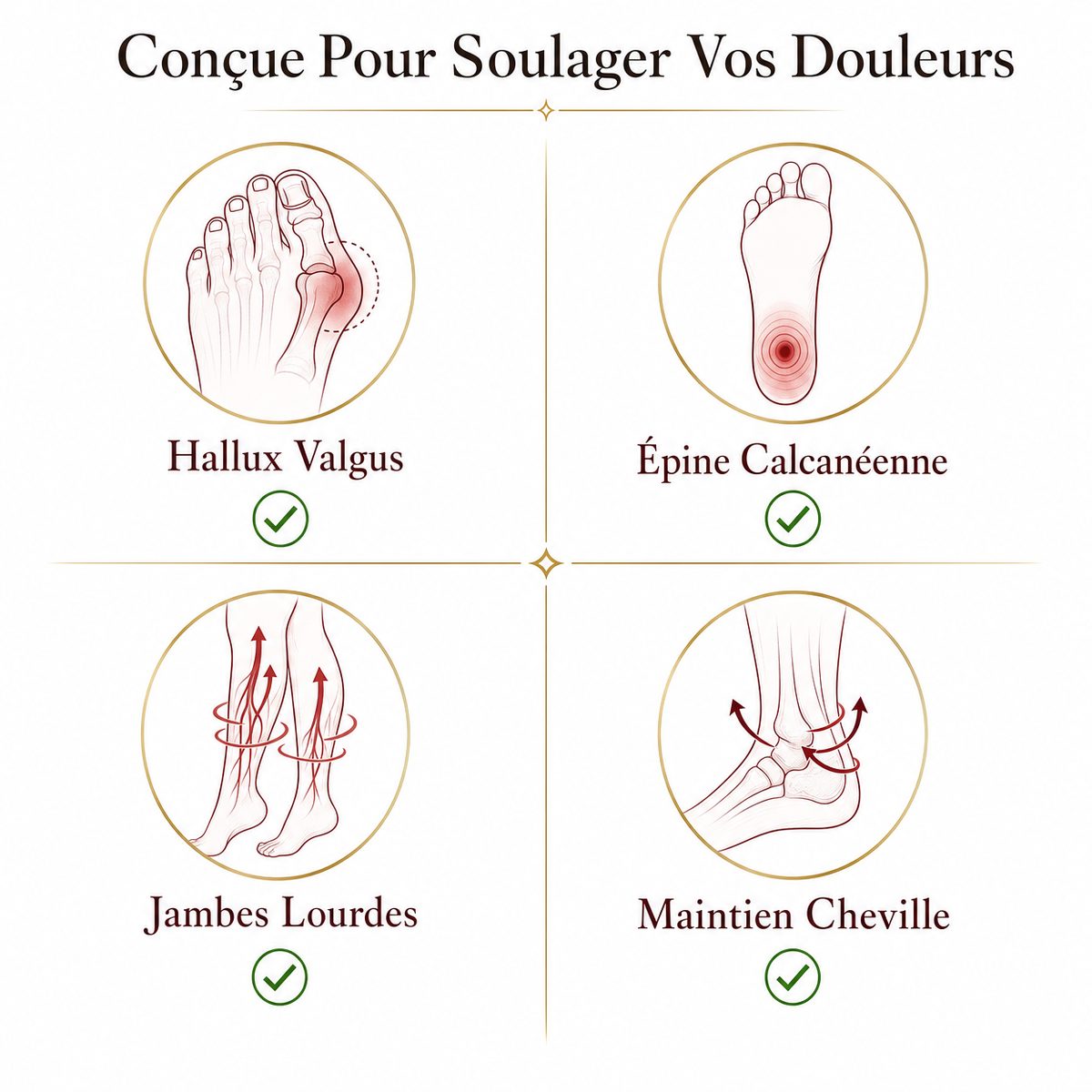 Soulage hallux valgus épine calcanéenne