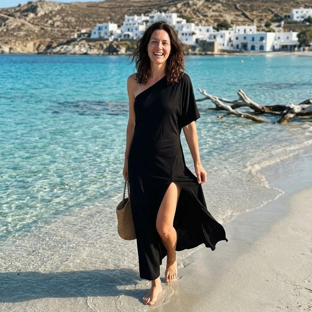 Robe Serena Noir Venise