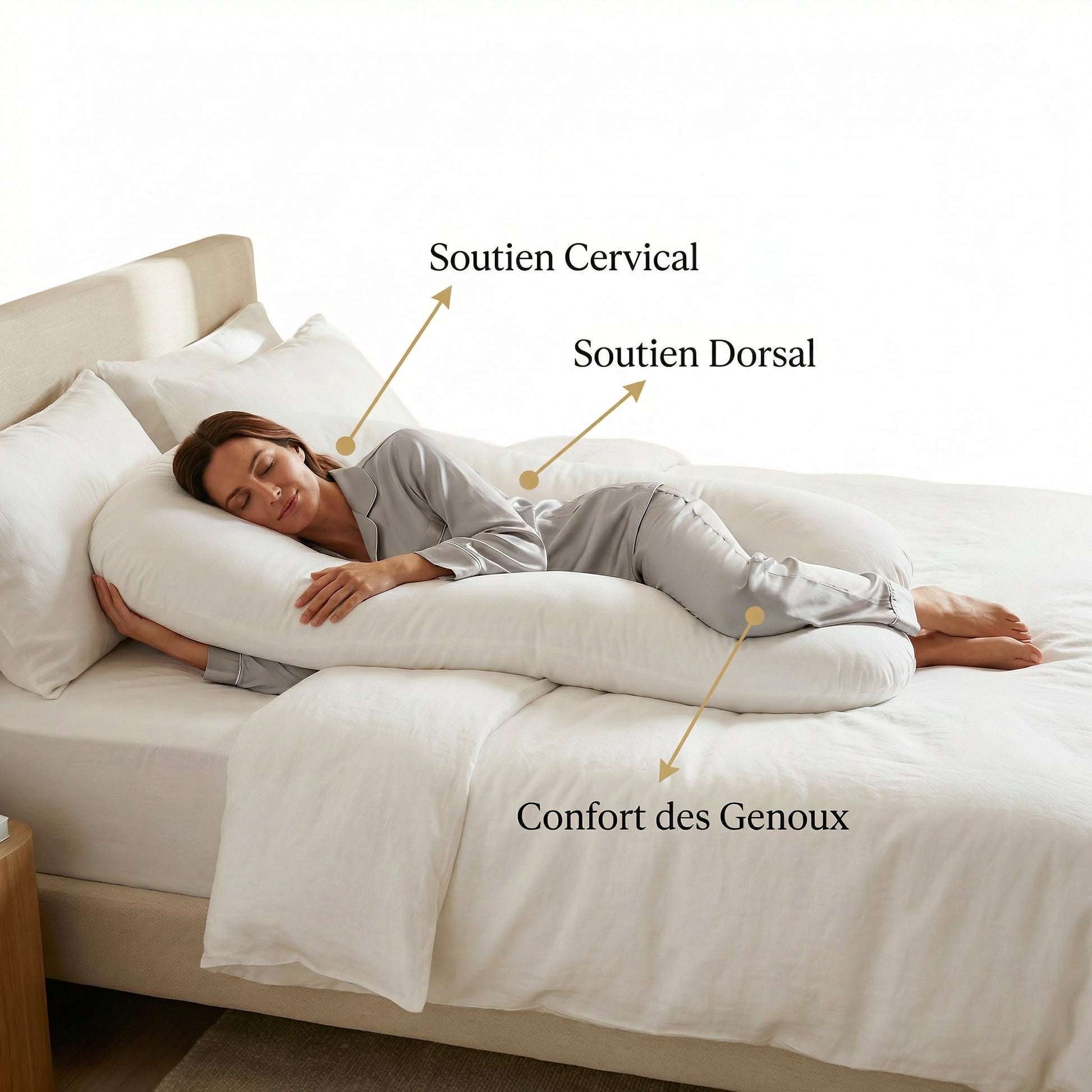 Infographie soutien cervical dorsal genoux