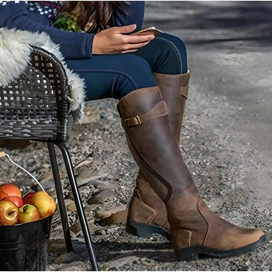 Bottes Cuir Sangle Eleanor (Nouvelle Collection)